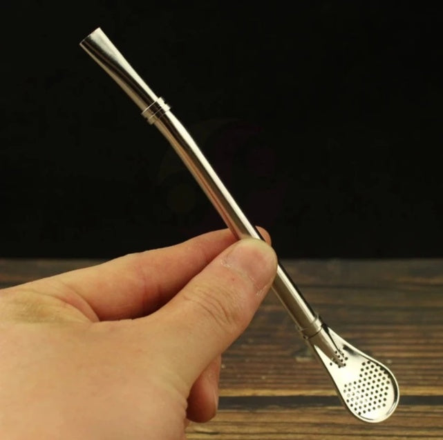 Metal Mate Stainless Steel Straws with Strainer