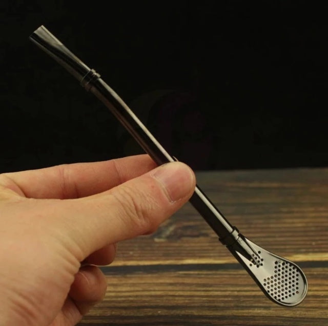 Metal Mate Stainless Steel Straws with Strainer