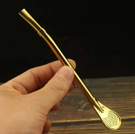 Metal Mate Stainless Steel Straws with Strainer