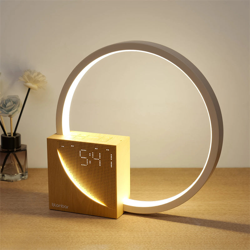 Bedside Touch Lamp with Alarm Clock