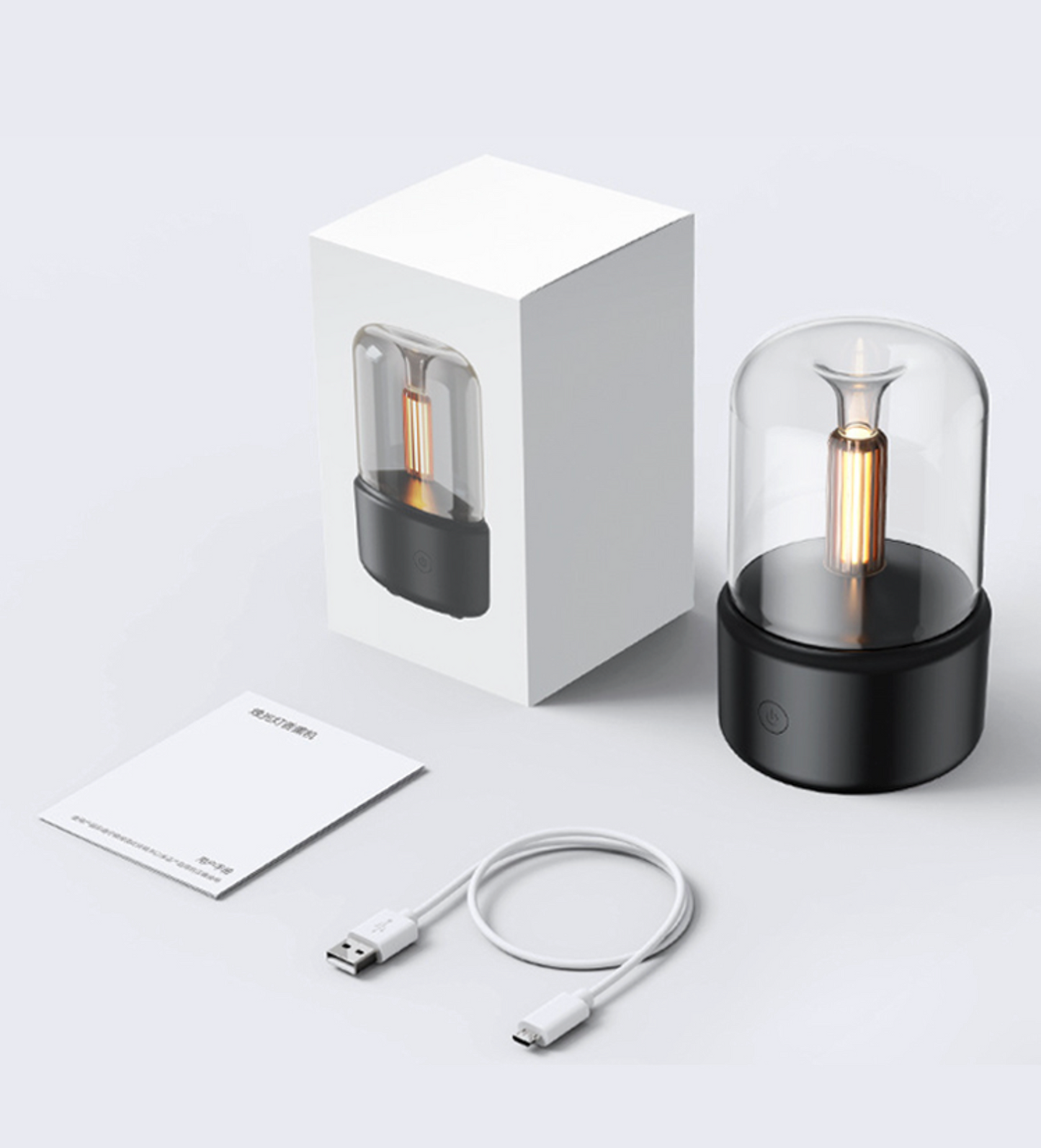 Luxury Aroma Diffuser Lamp & Humidifier with LED Candlelight