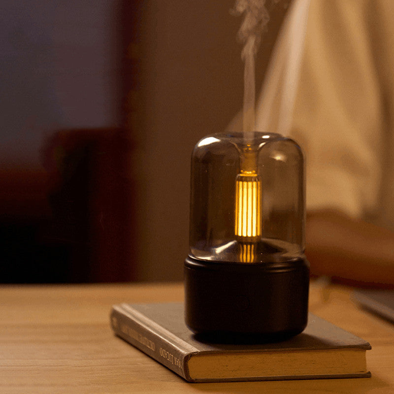 Luxury Aroma Diffuser Lamp & Humidifier with LED Candlelight